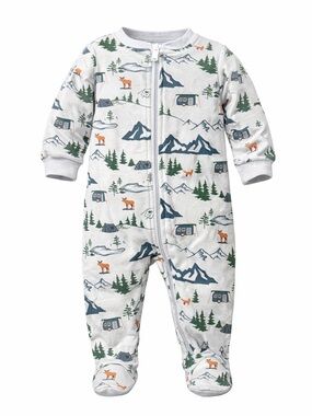NB Mountain Camping Footed One-Piece Pajamas - mid